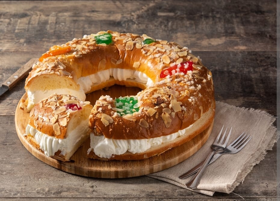 Roscón de Reyes de Panadería Pastelería Vía Roma